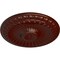 Ekena Millwork Linus Ceiling Medallion, Hand-Painted Brushed Mahogany, 11 1/4"OD x 1 1/8"P CM11LIBMF - alternate 3